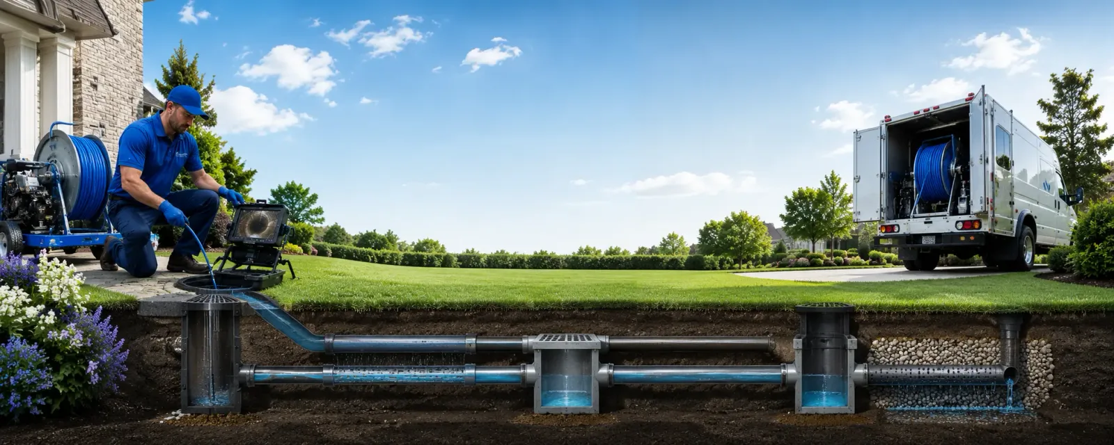 Outdoor drain cleaning information for Lacona, NY